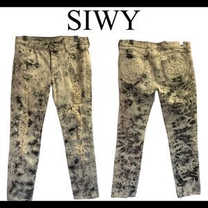 Siwy Hannah contoured slim crop tie-dye jeans Sz30